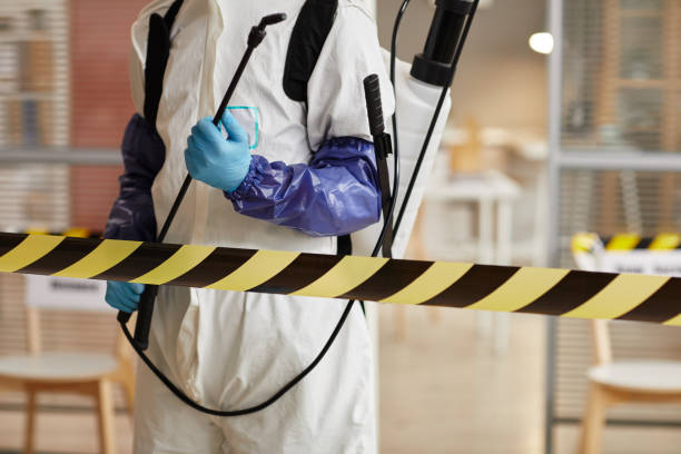 Professional Sewage Cleanup technician working in Chester, VA